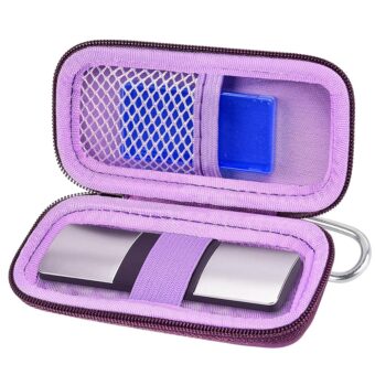 Heart Monitor Case Compatible with AliveCor Kardia Mobile ECG/for KardiaMobile 6L for Apple and Android Device - CASE ONLY (Purple)